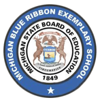 Michigan blue ribbon exemplary school icon