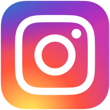 instagram logo, colorful square with camera lense inside